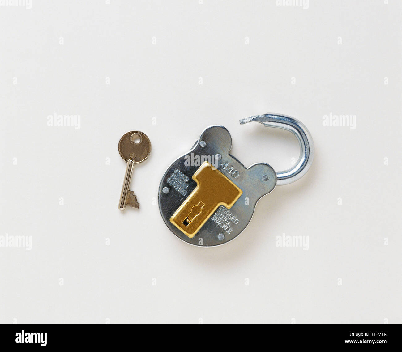 Padlock and key Stock Photo Alamy