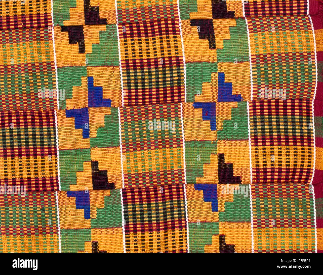 Kente cloth from Ghana Stock Photo