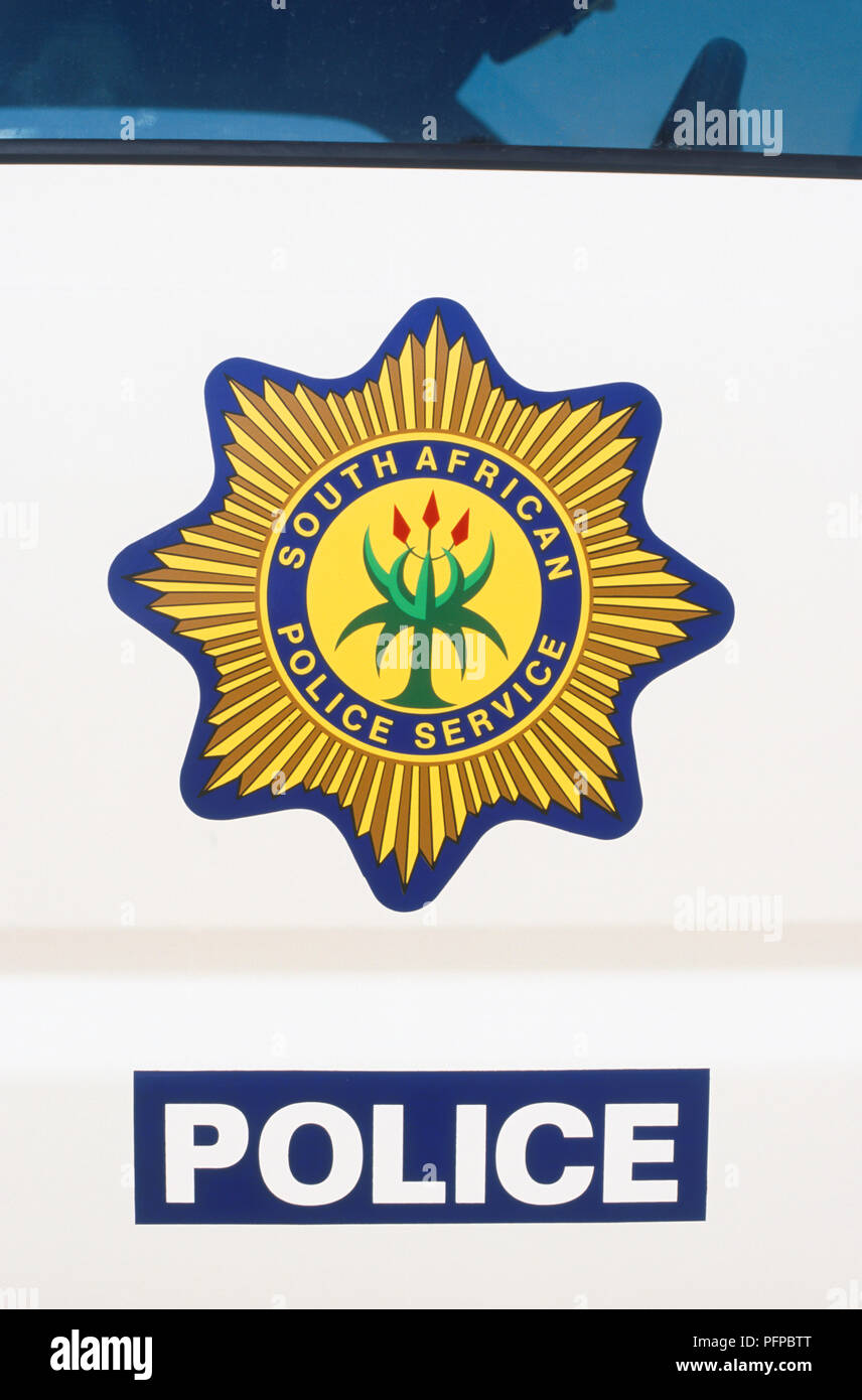 South Africa, South African Police Service, insignia Stock Photo