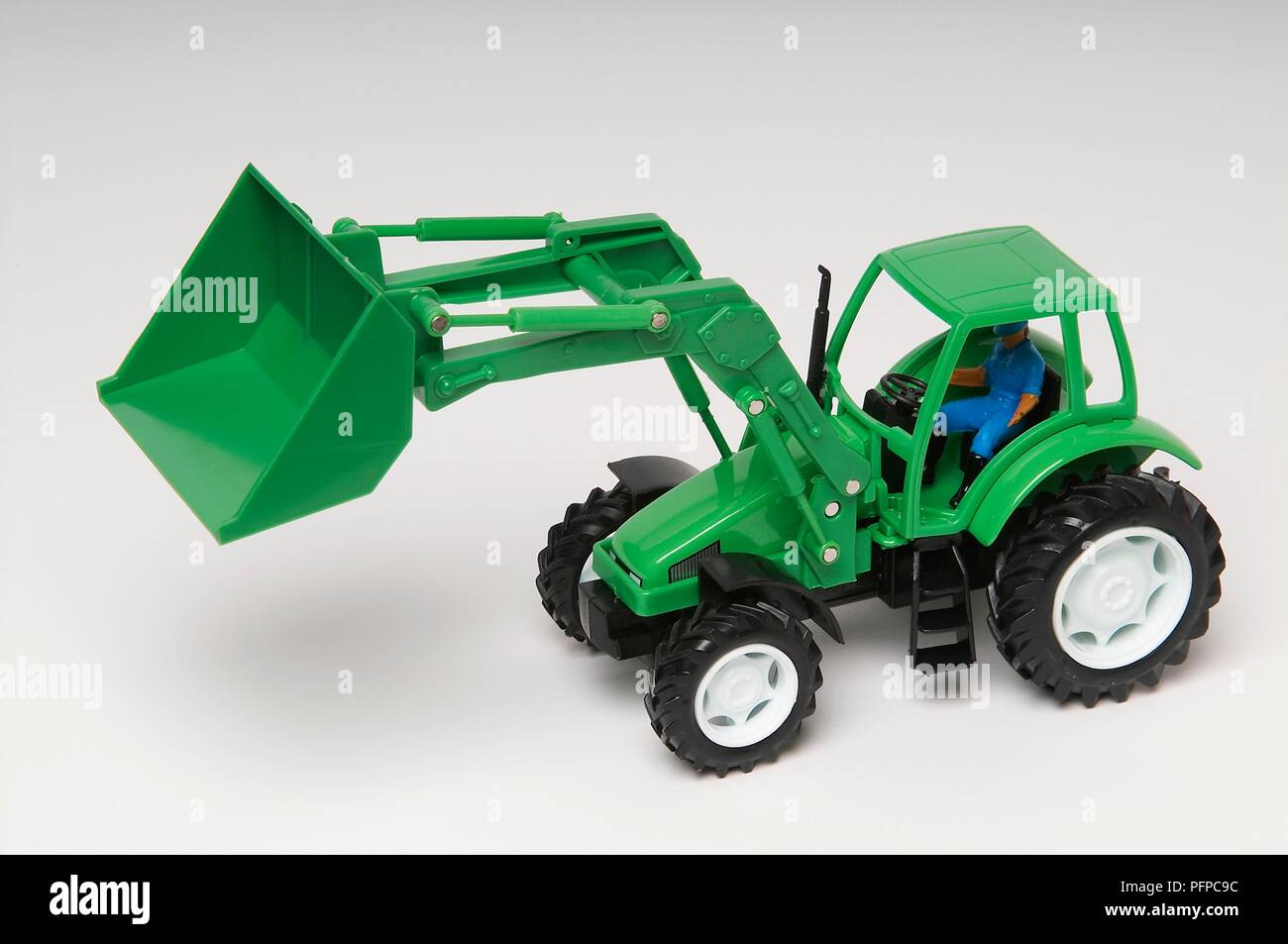 green excavator toy