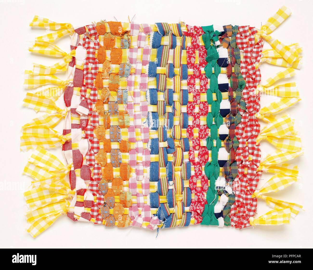 A colourful rag mat Stock Photo Alamy