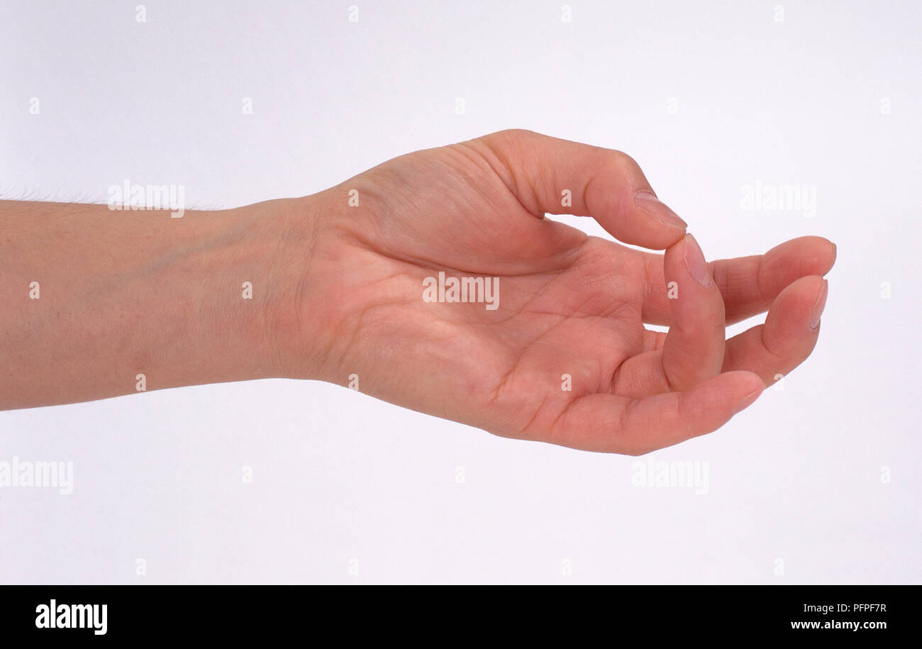 thumb up position Shaved head vs hair