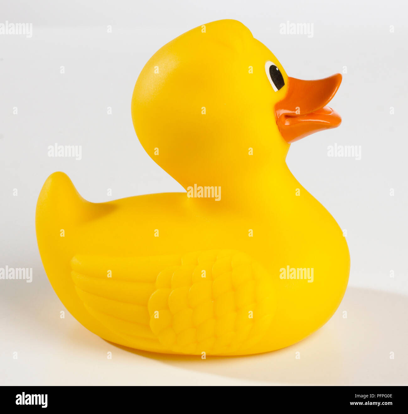 Rubber duck, side view Stock Photo - Alamy