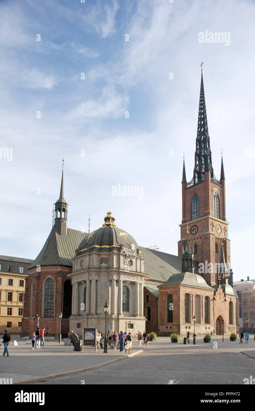 Sweden, Stockholm, Riddarholmen, Riddarholmen Church Stock Photo
