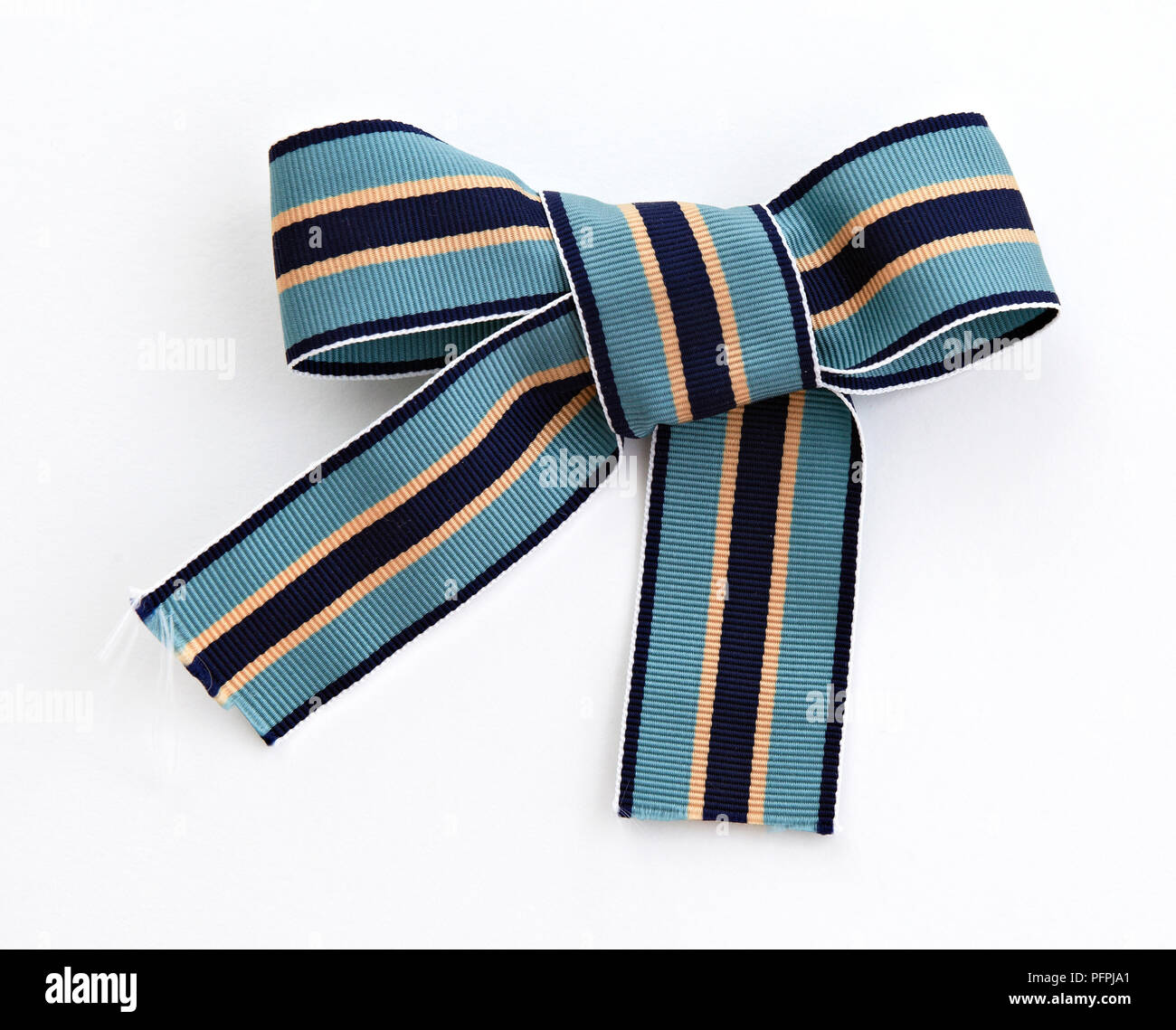 Striped ribbon bow Stock Photo - Alamy