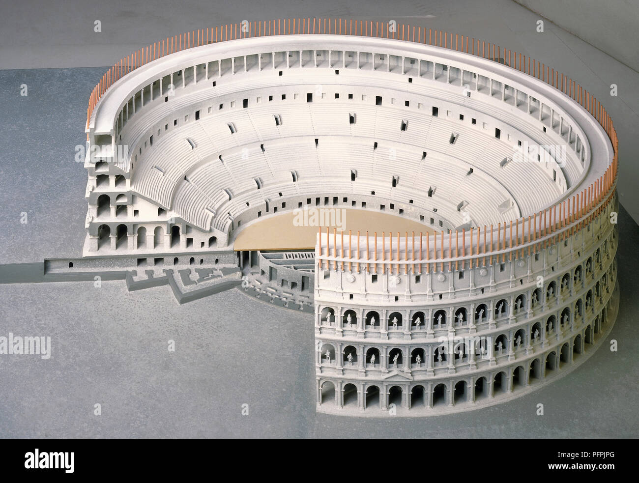 Model of Colosseum, Rome Stock Photo - Alamy