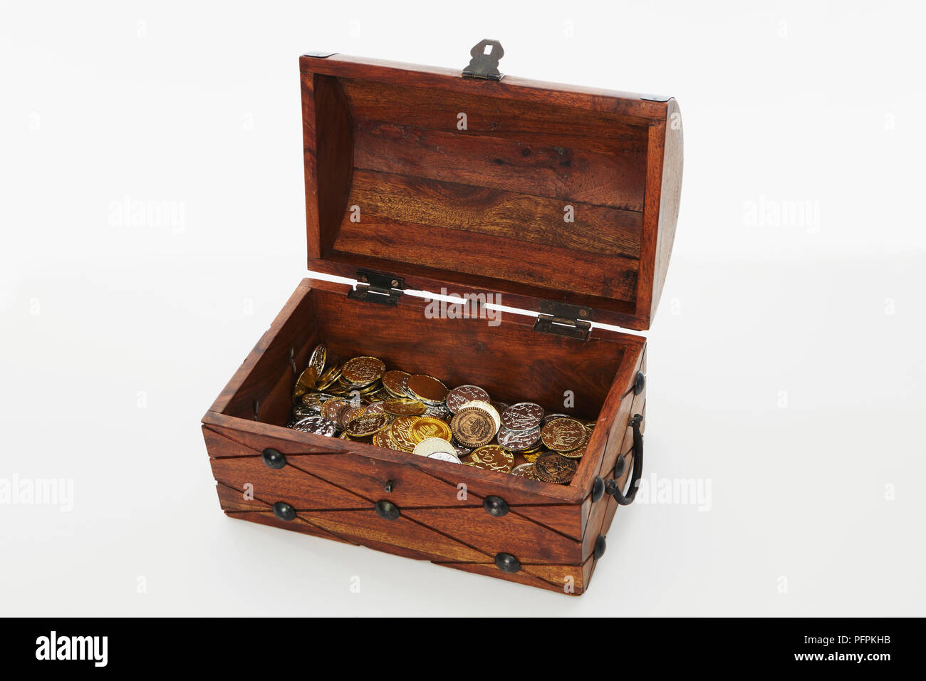 Small treasure chest Stock Photo