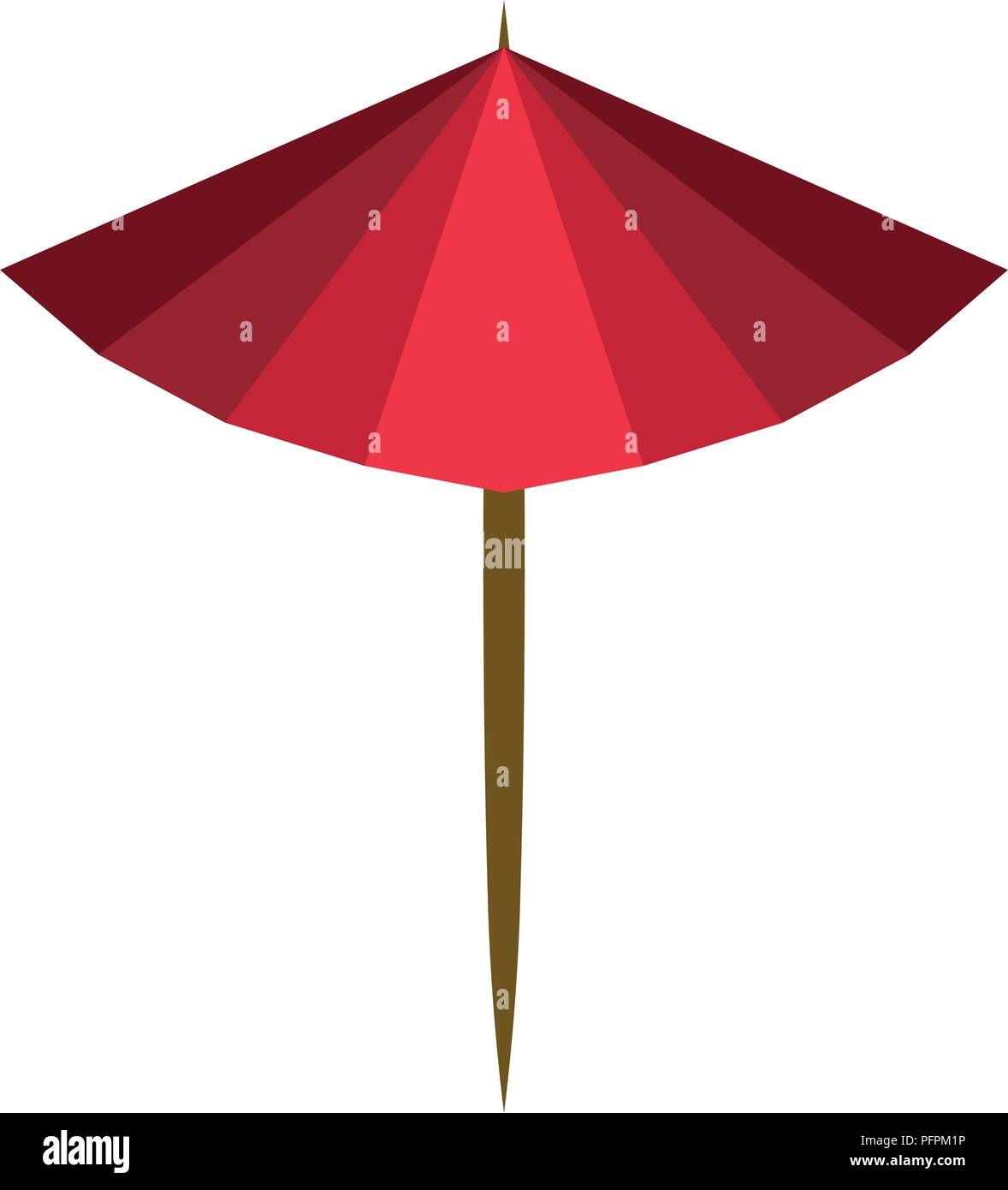 umbrella cocktail decoration icon Stock Vector Image & Art Alamy