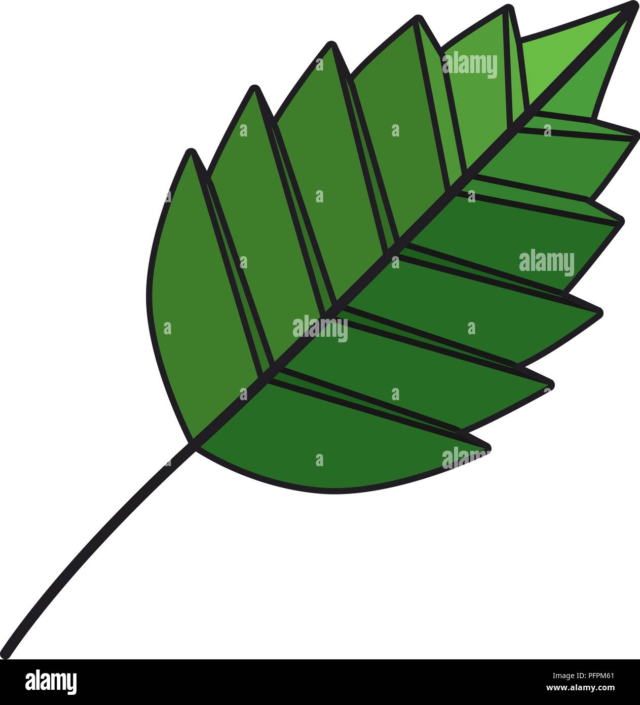 leaf plant isolated icon Stock Vector Image & Art - Alamy