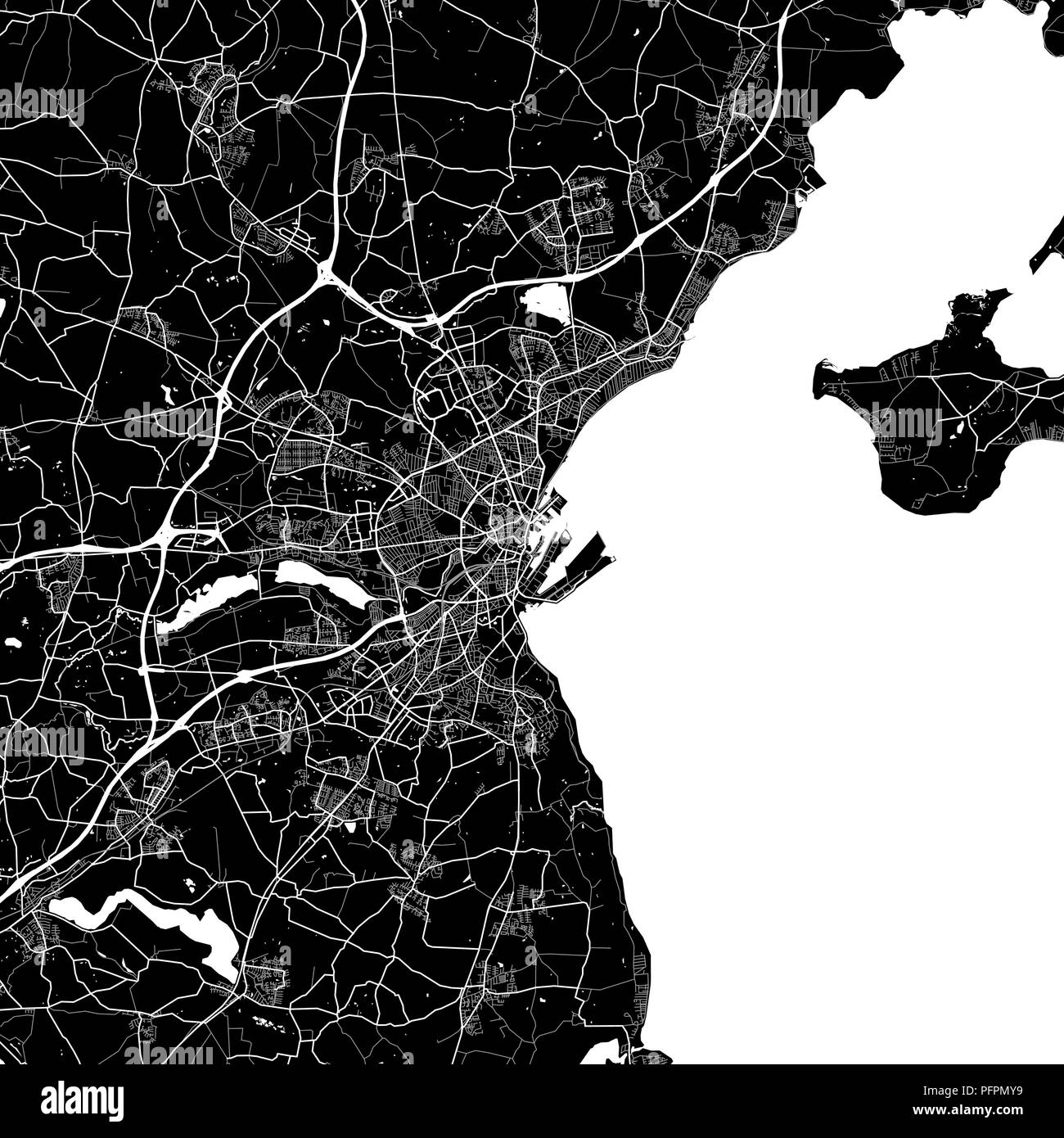 Aarhus street map Stock Vector Images - Alamy