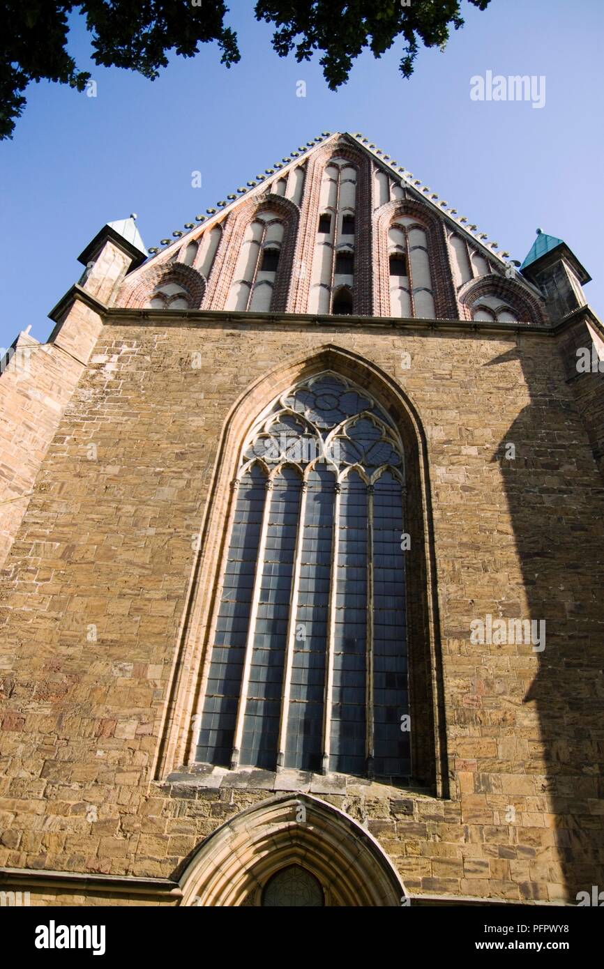 Germany, Lower Saxony (Niedersachsen) state, Verden an der Aller town, Dom zu Verden (Verden Cathedral), facade Stock Photo