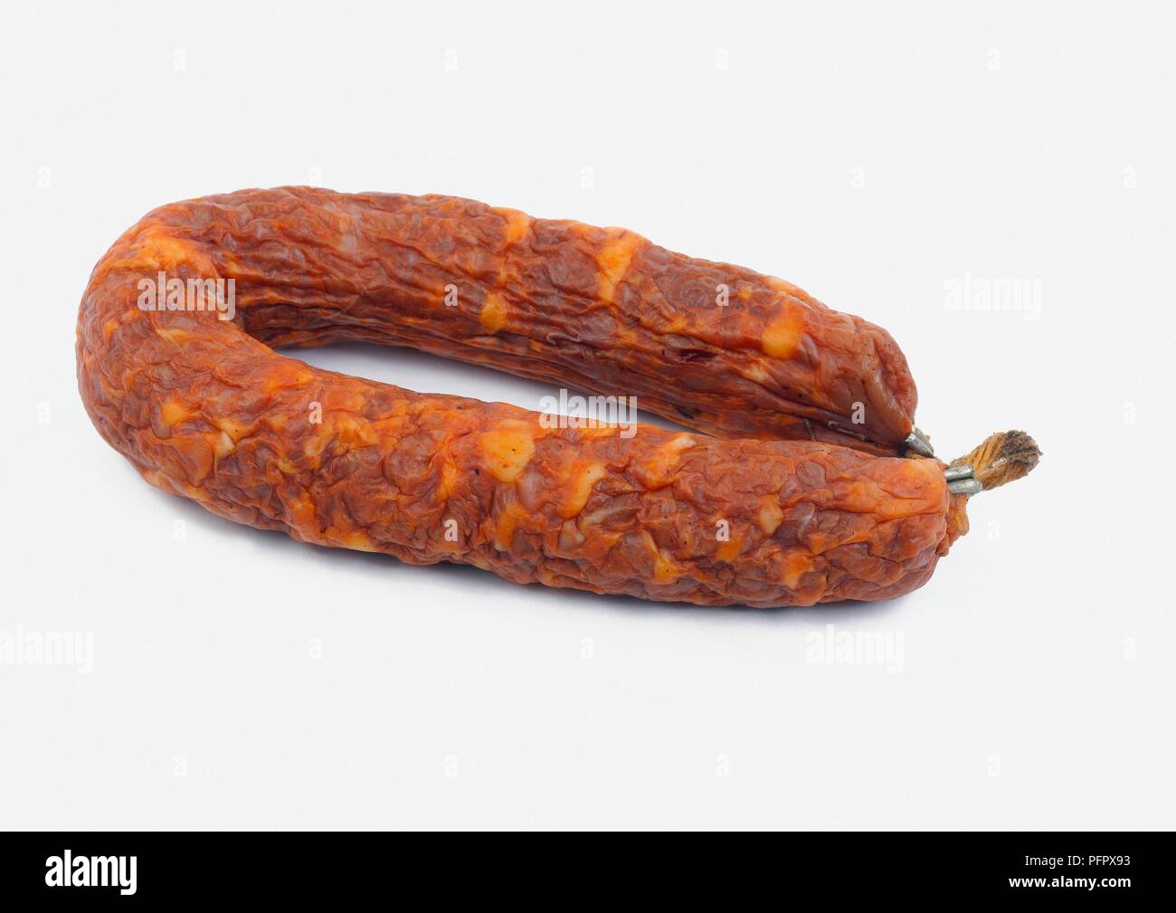 Whole Chorizo sausage Stock Photo Alamy