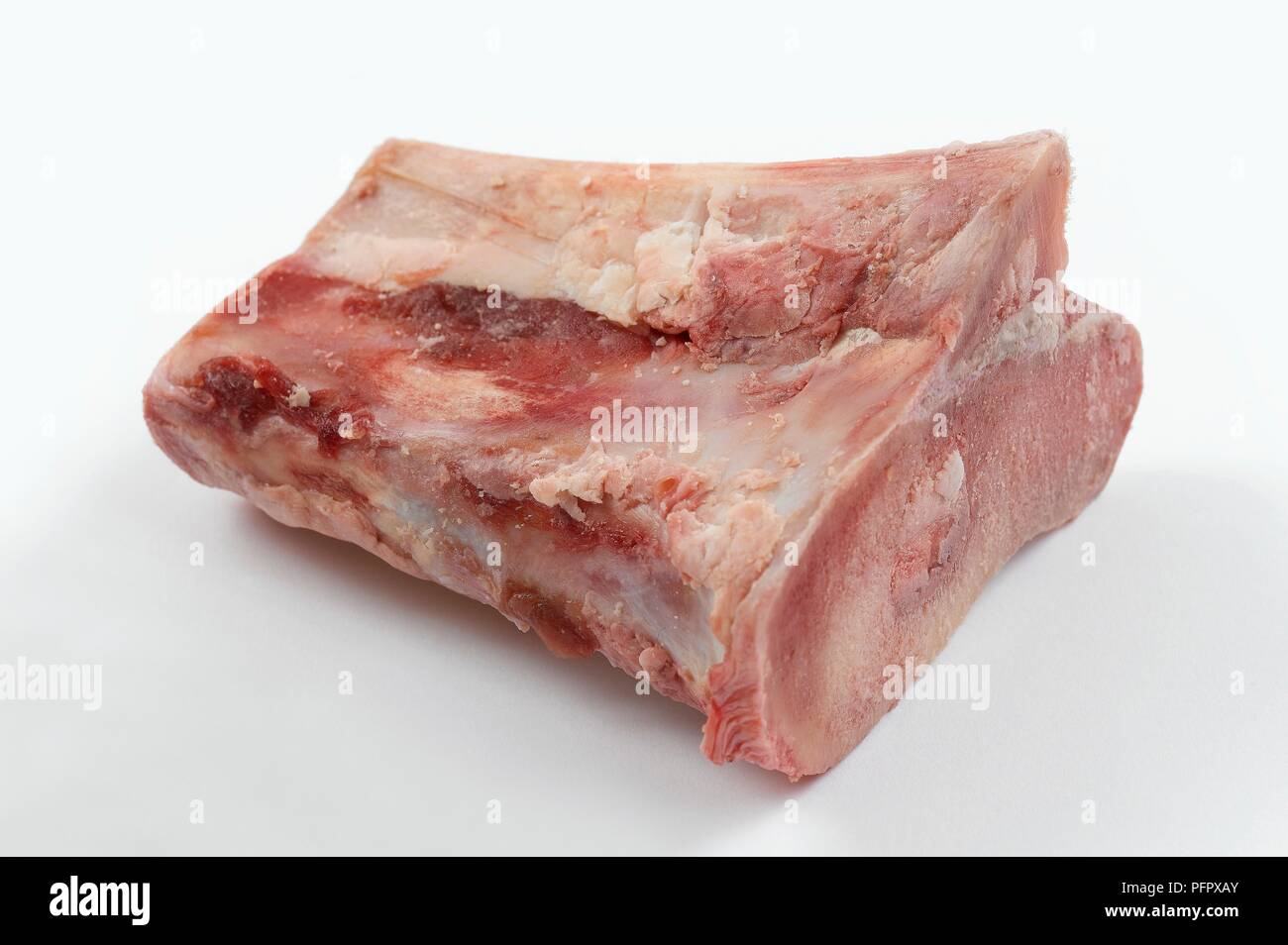 Raw marrow bone Stock Photo