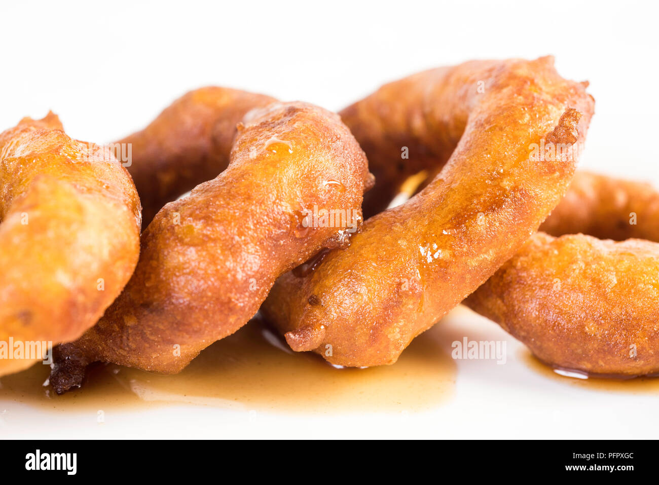 Picarones These are ringshaped desserts made with wheat flour mixed with squash and sweet