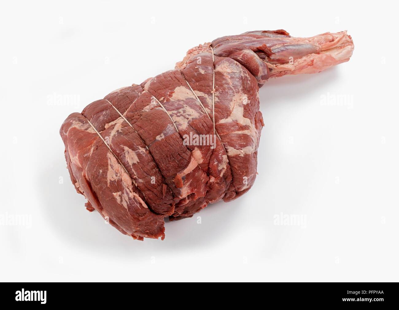 Wild Boar Leg Prepared For Roasting Stock Photo Alamy