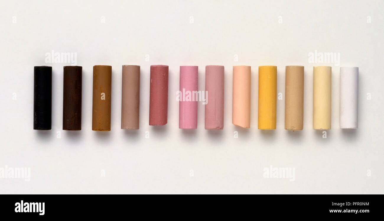 Selection of colourful pastels Stock Photo - Alamy