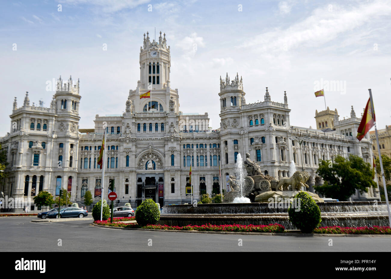 Cybele Palace (Palacio de Cibeles), Madrid, Spain Stock Photo