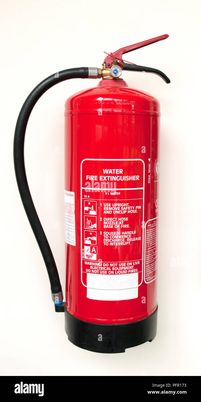 Water fire extinguisher Stock Photo - Alamy