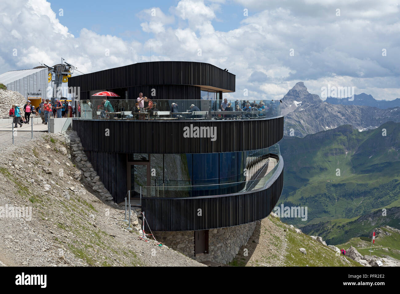 summit station of Nebelhornbahn, Nebelhorn, Oberstdorf, Allgaeu