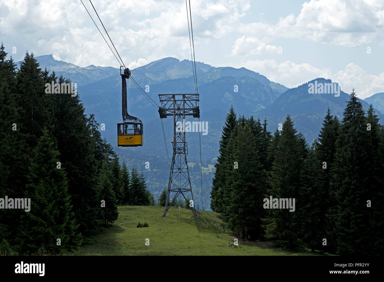 Nebelhornbahn, Nebelhorn, Oberstdorf, Allgaeu, Bavaria, Germany Stock Photo