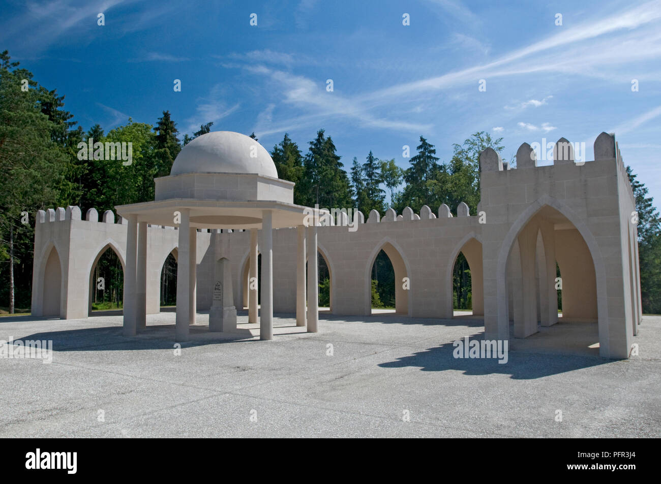 France, Lorraine, Meuse, Verdun, Ossuaire de Douaumont (Douaumont ossuary), monument to commemorate Muslim soldiers, World War I Stock Photo