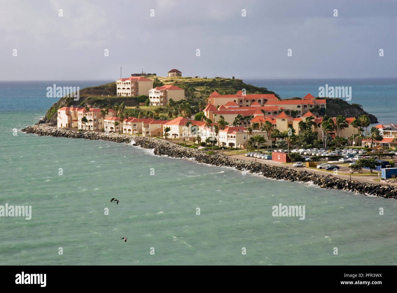 St Maarten, Divi Little Bay Resort Stock Photo - Alamy