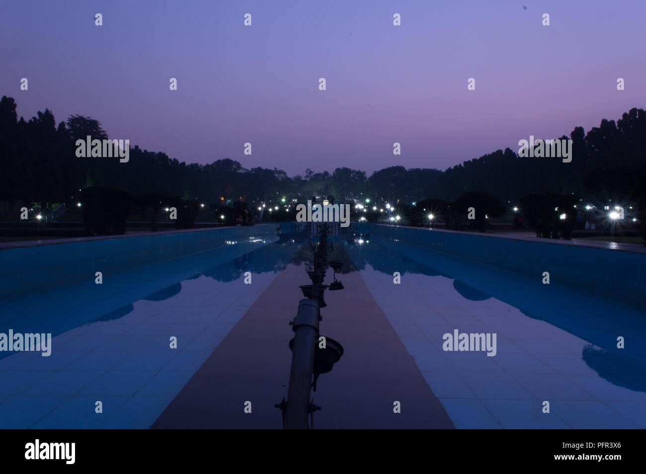 #Jubilee park, Jamshedpur at night Stock Photo