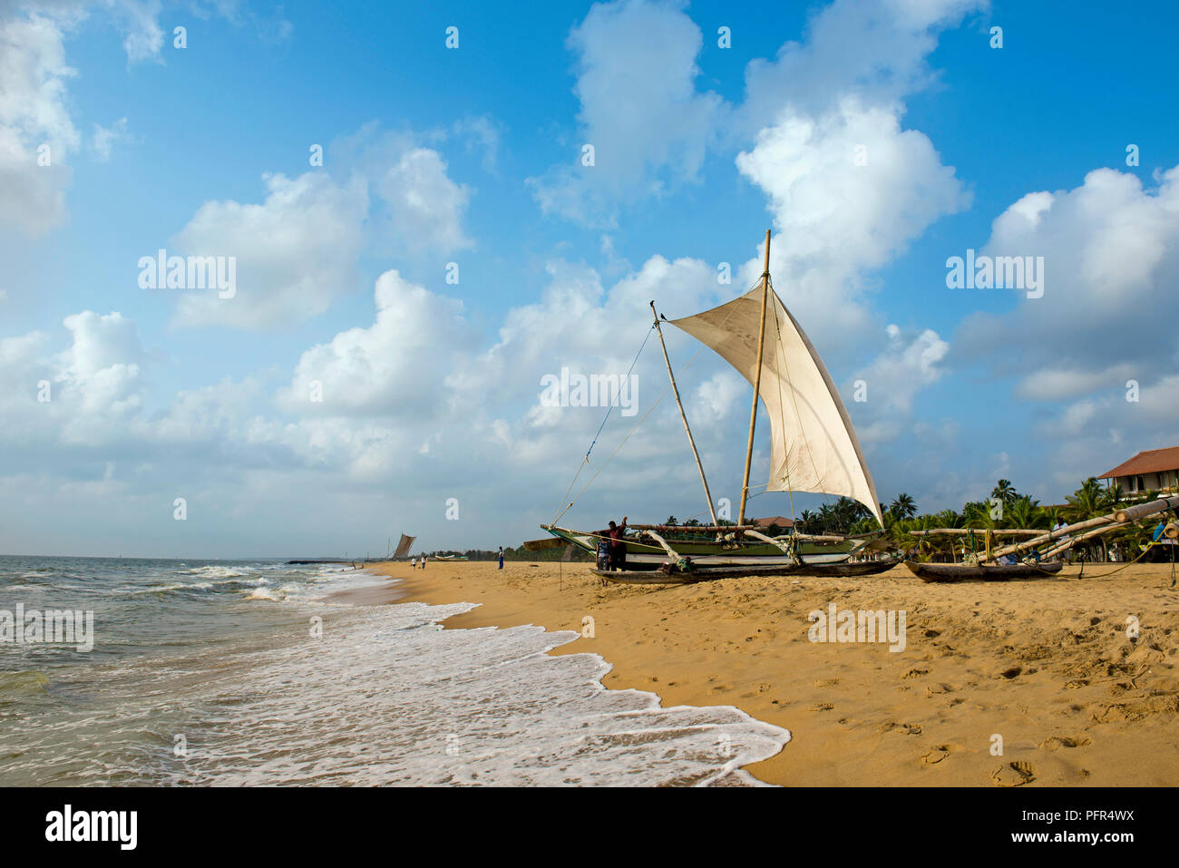 Sri Lanka, Western Province, view of Negombo Beach Stock Photo
