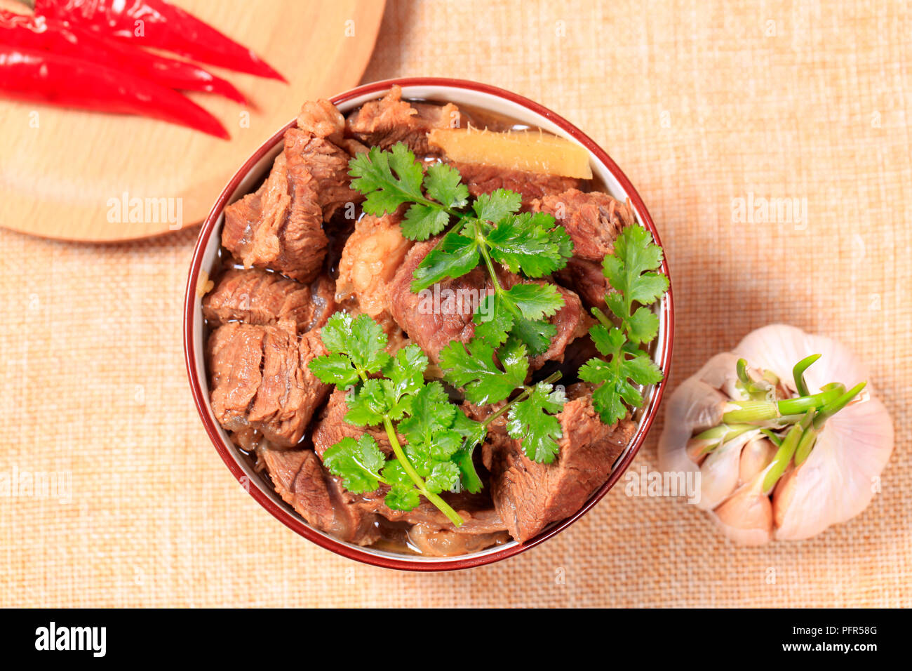 Chinese food, beef stew Stock Photo - Alamy