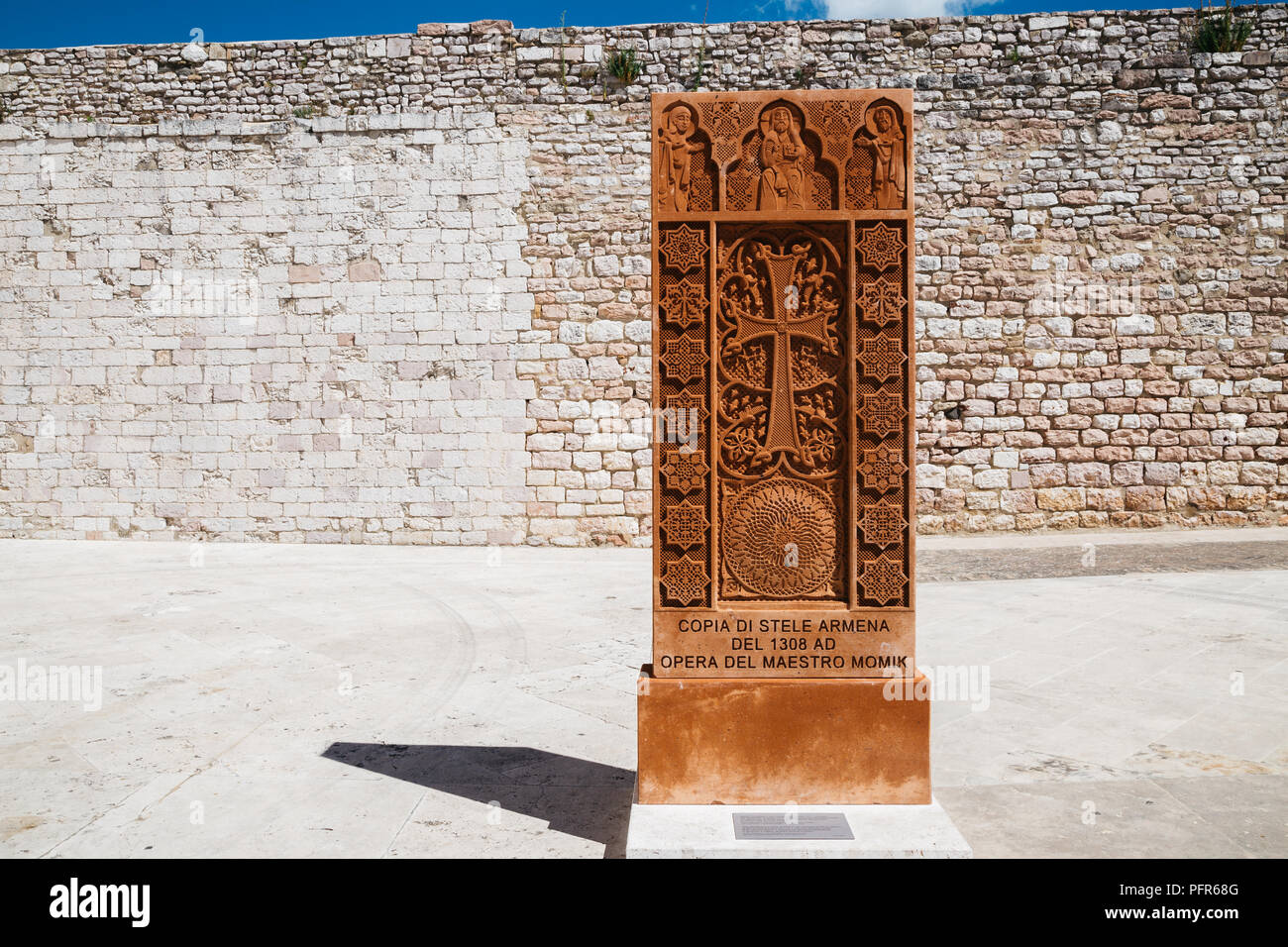 Basilica di San Francesco, historical architecture in Assisi, Italy Stock Photo