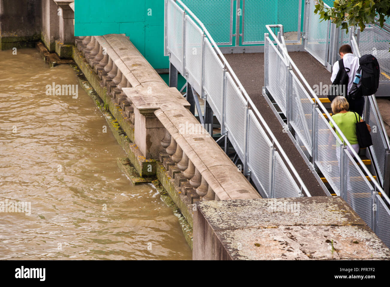 Thames Water Rising Main The river Thames at high tide, showing how vulnerable London is too ...