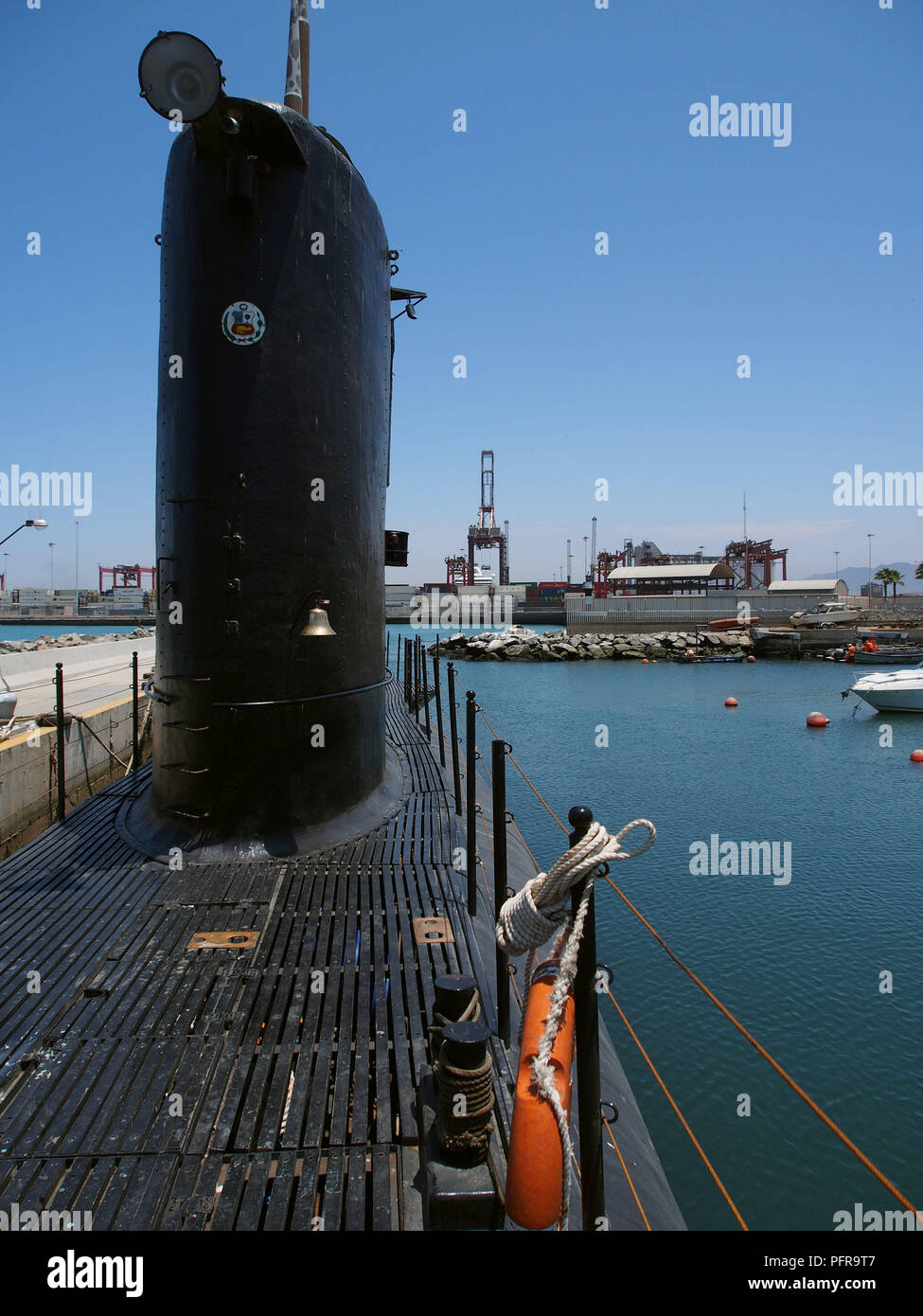 Deck and conning tower of the BAP Abtao (SS42) submarine of the