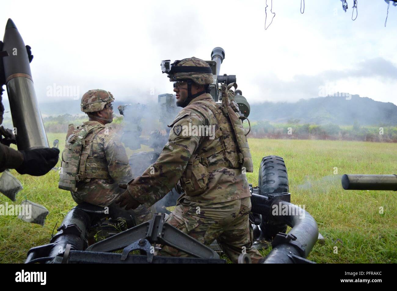Spc. Quentin Chaput, cannon crewmember, 3rd Battalion, 7th Field Artillery Regiment, 25th