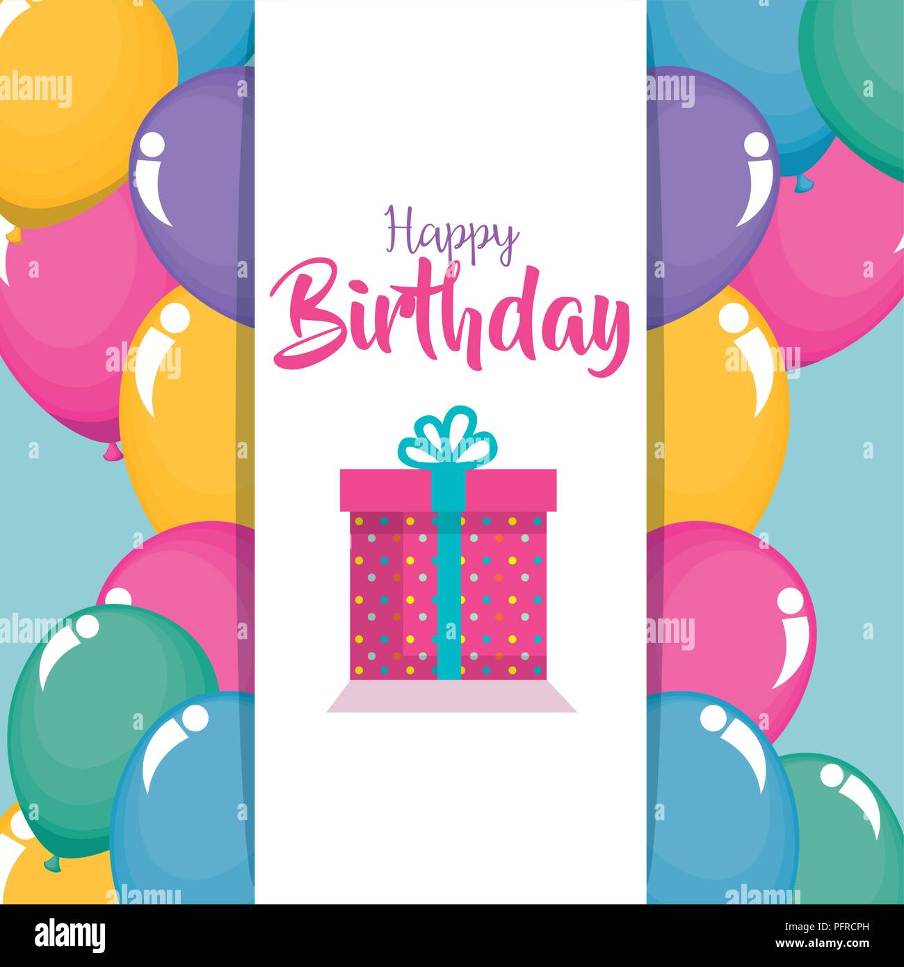 birthday card with gift Stock Vector Image & Art Alamy