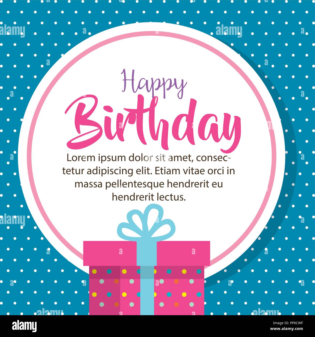 birthday card with gift Stock Vector Image & Art Alamy