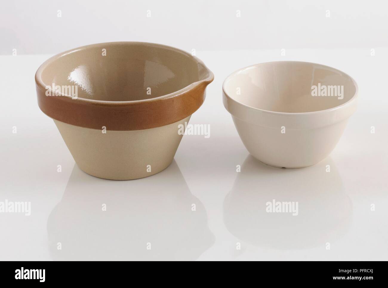 A large stoneware mixing bowl is great for making bread or cookies Stock  Photo - Alamy