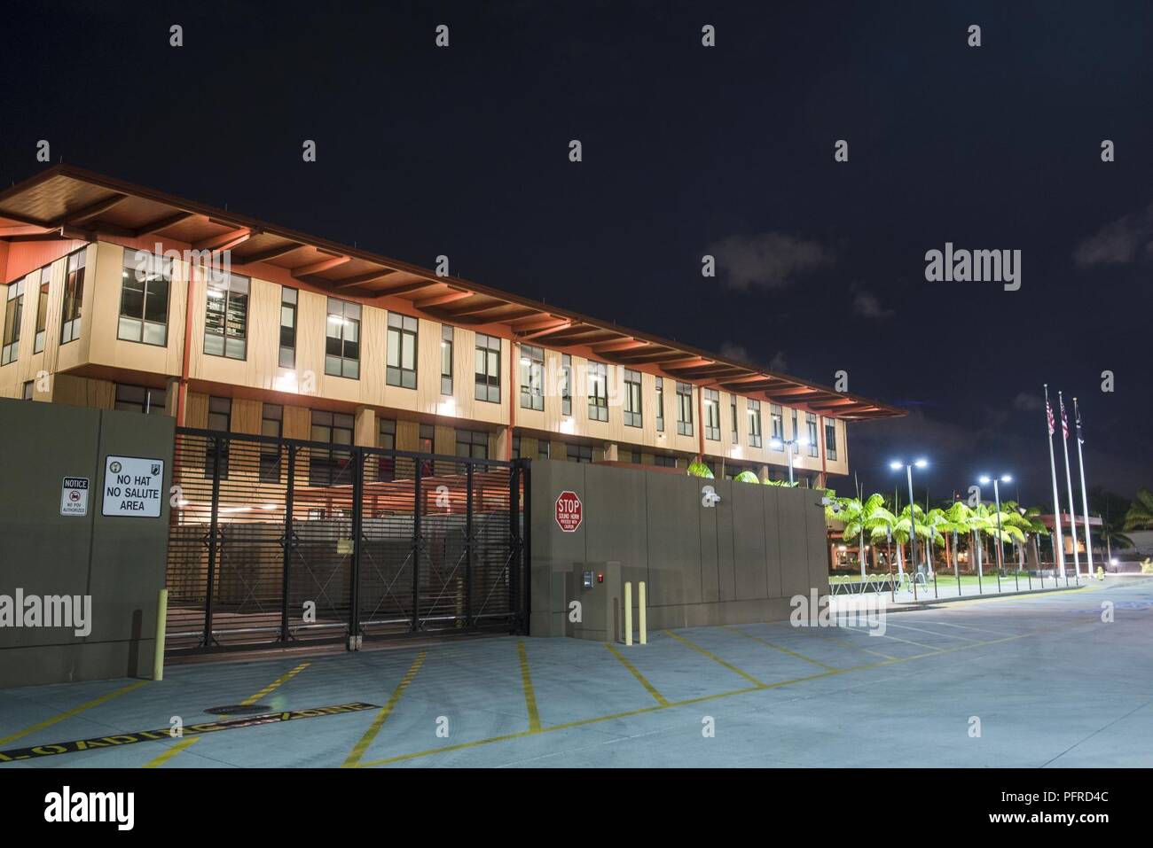 The Defense POW/MIA Accounting Agency (DPAA) facility is a temporary