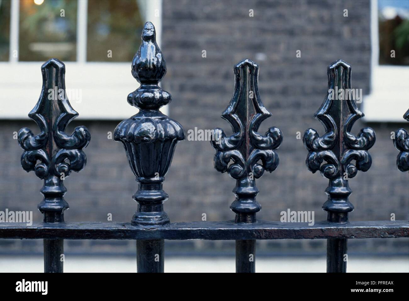 Great Britain, England, London, ornamental detail on wroughtiron