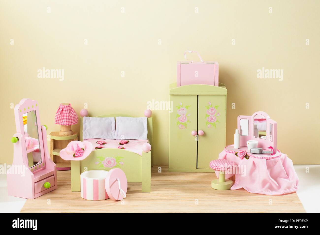 Adult S Bedroom In Doll S House Bedroom With Pale Yellow