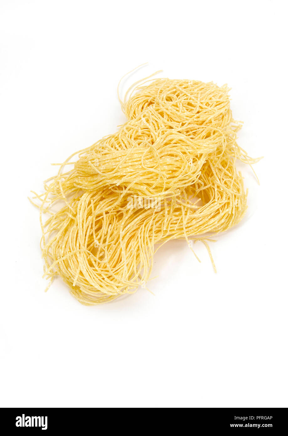 Tagliolini dried egg pasta Stock Photo Alamy