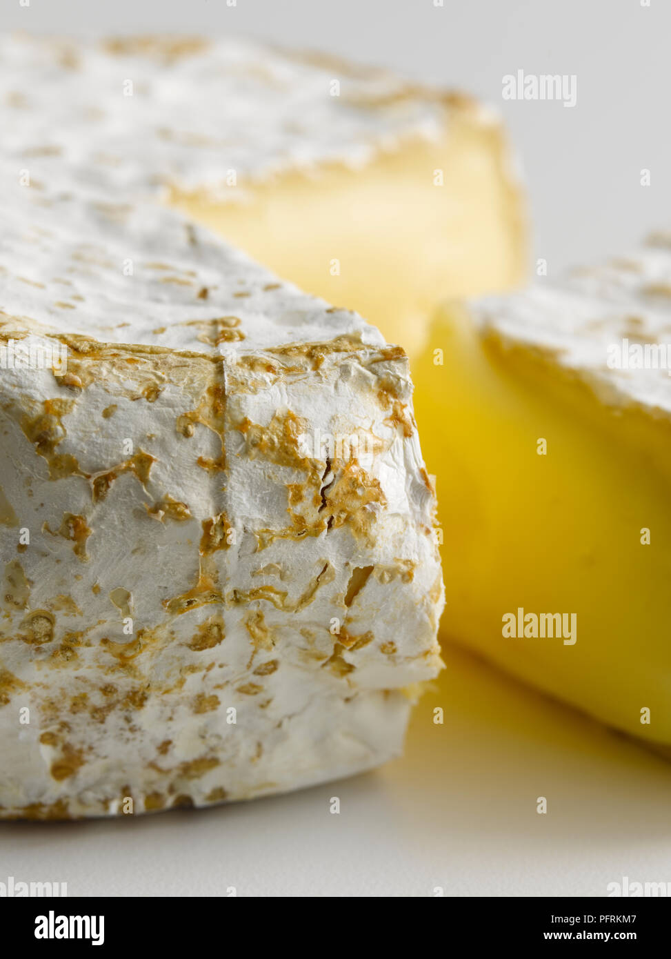 American Mt Tam cow's milk cheese, closeup Stock Photo Alamy