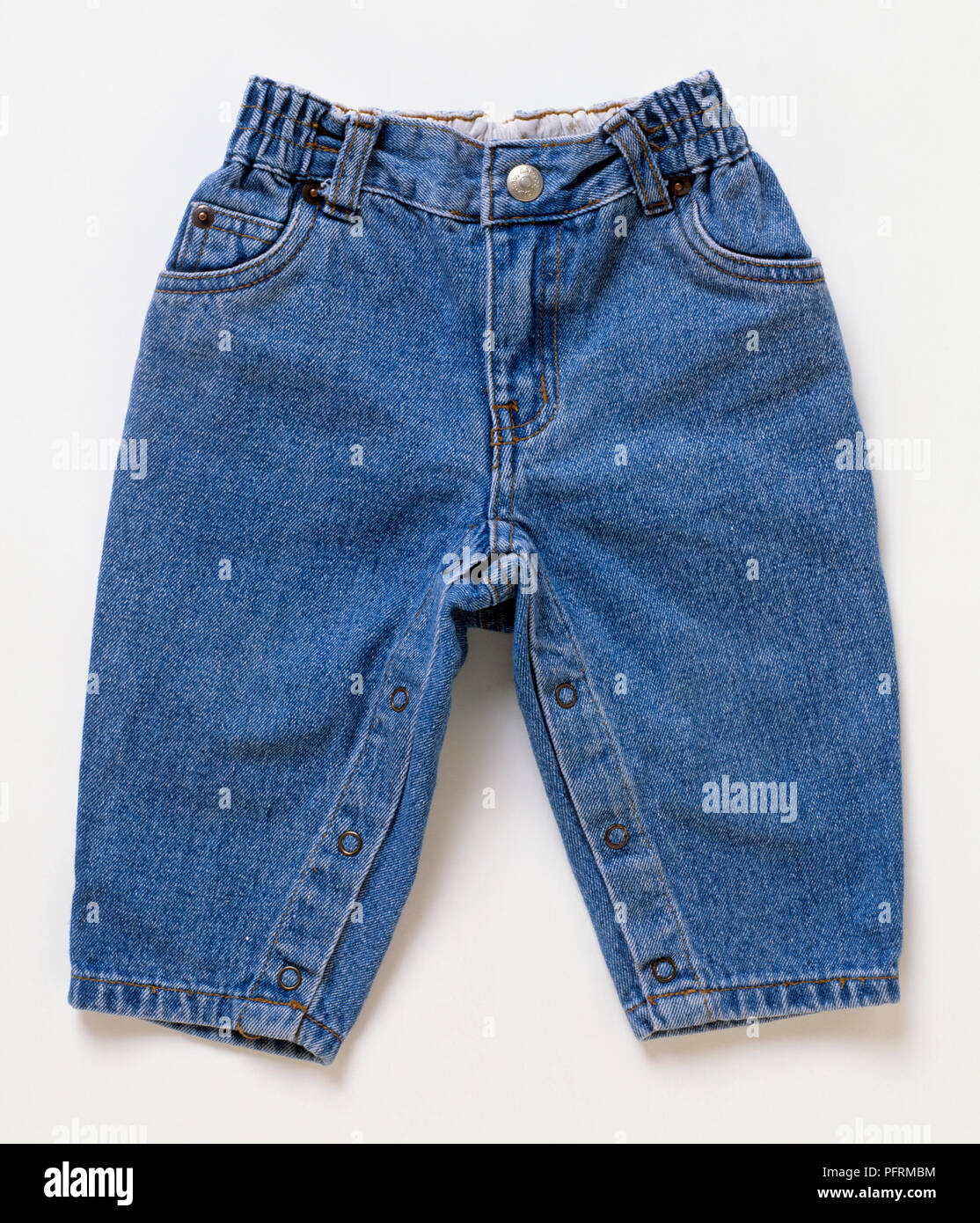 Pair of baby's jeans Stock Photo Alamy