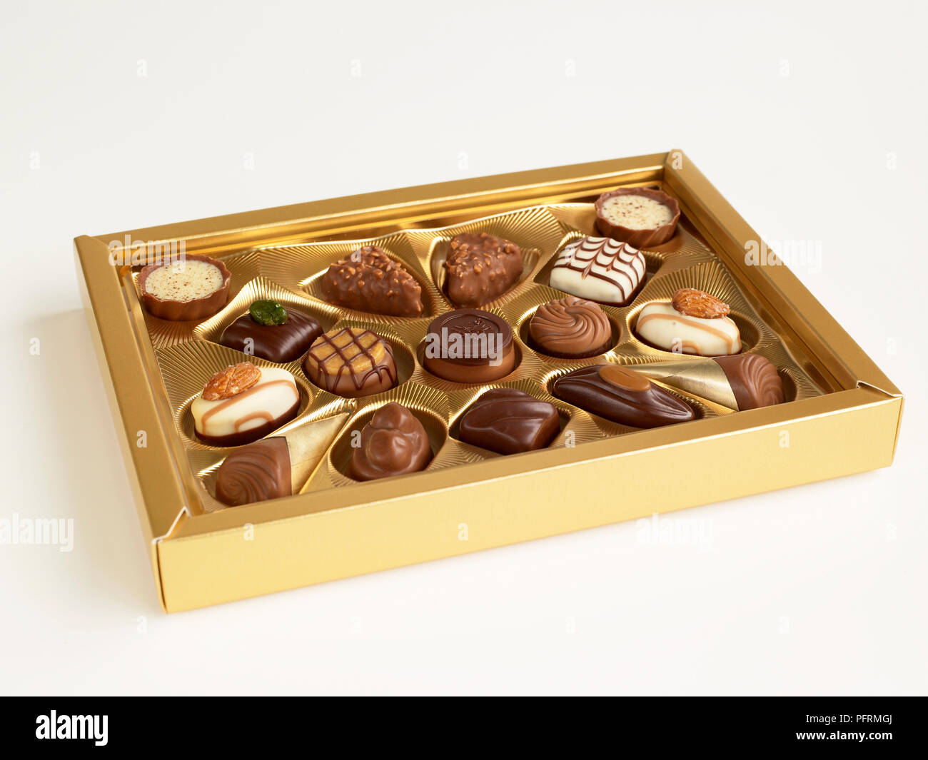 Box of chocolates Stock Photo