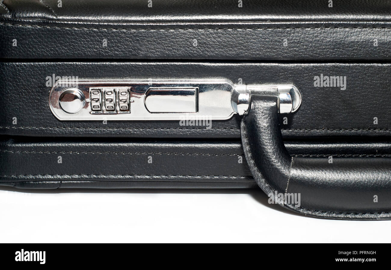 Combination lock for zipper on a suitcase Stock Photo - Alamy