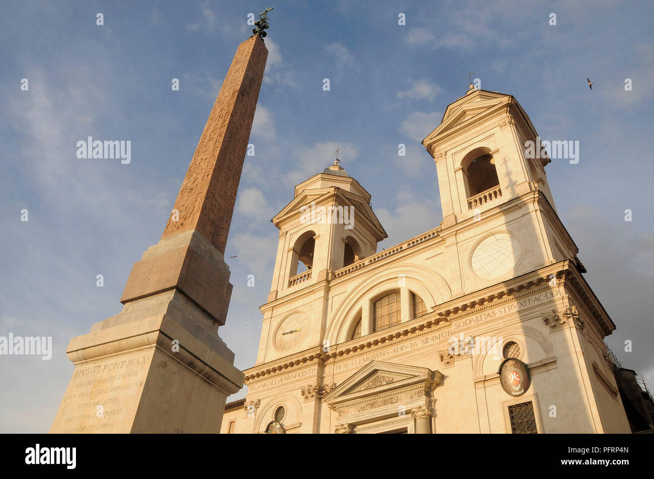 Italy, Rome, Piazza di Spagna, Trinita dei Monti church Stock Photo - Alamy