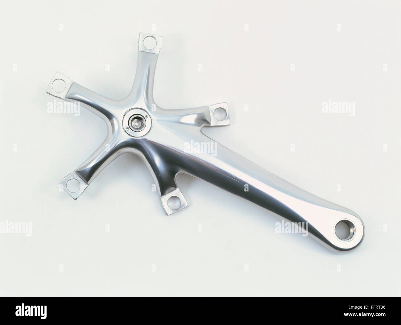 Road bicycle crank assembly Stock Photo