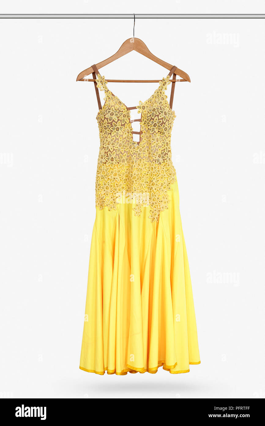 Evening dress on hanger hi-res stock photography and images - Alamy