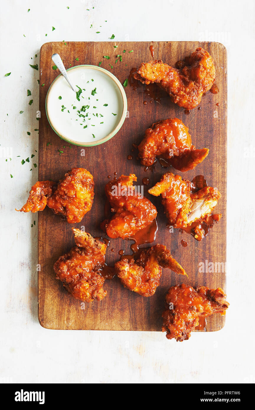 Buffalo Chicken Wings Stock Photo