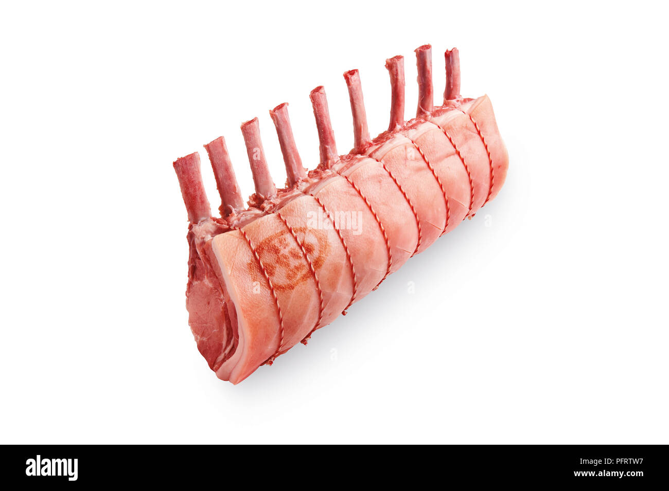 Cuts Pork Rack Stock Photo