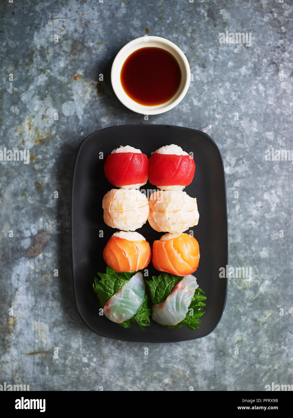 Tamari sushi balls Stock Photo